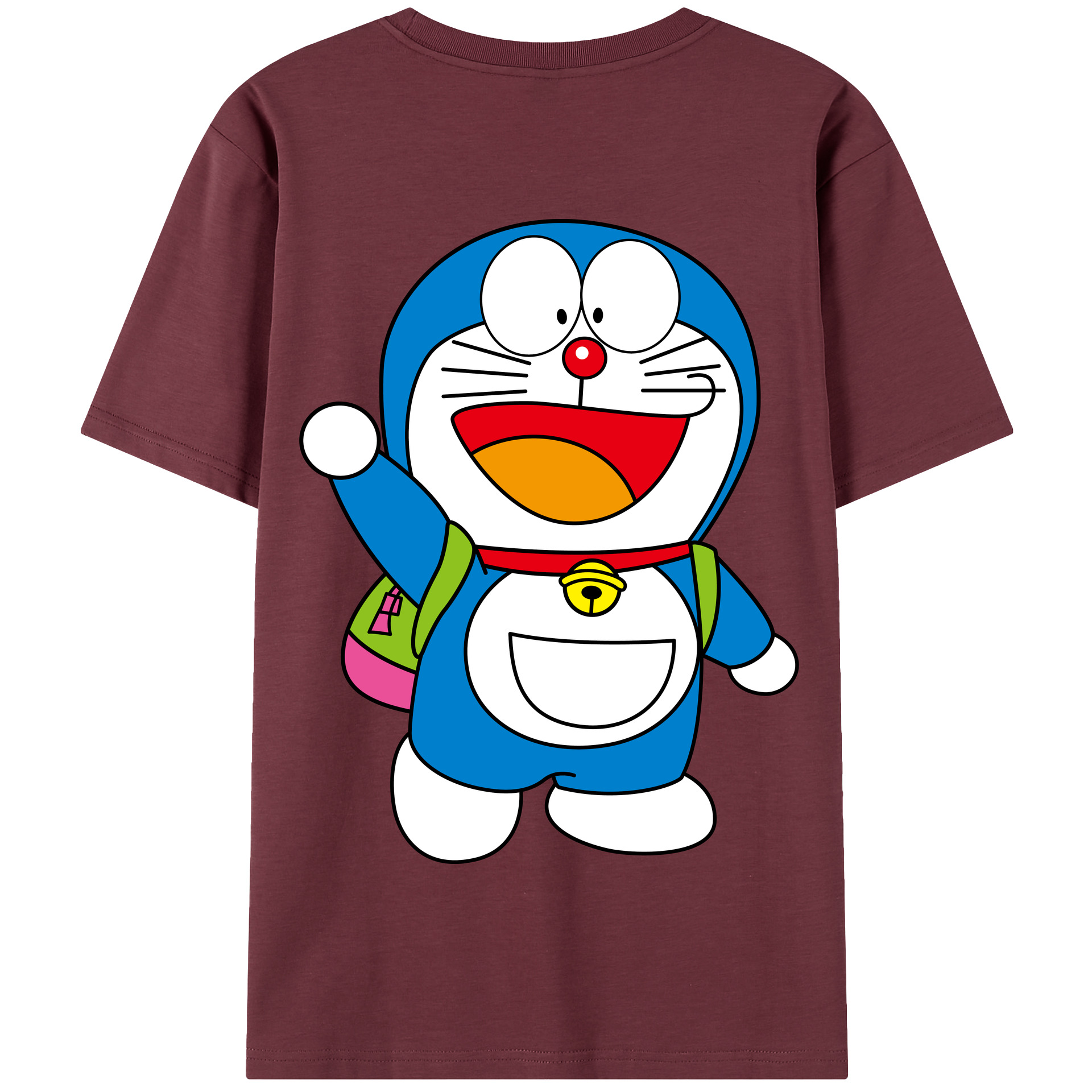 （画像用） ドラえもん Doraemon 綿100％半袖Tシャツ（背面プリント）